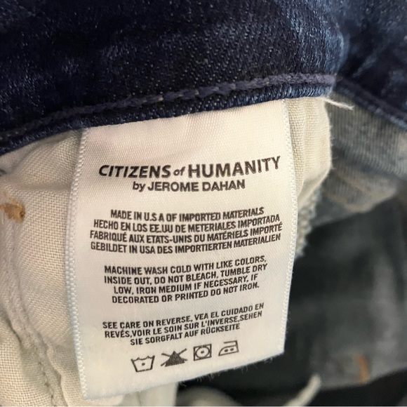 Citizens of Humanity Agnes Crop Mid Rise Slim Straight Jeans - Size 29 - Picture 11 of 15